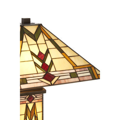 Orsina Wisteria Tiffany Table Lamp – Hand-Cut Stained Glass & Bronze