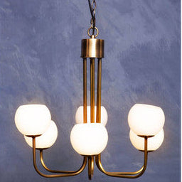 Orsina Waylen 6-Arm Modern Chandelier – Silver Iron & Clear Glass