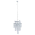 Orsina Lerici 2-Tier Chrome Pendant Light – 6-Light Modern Chandelier
