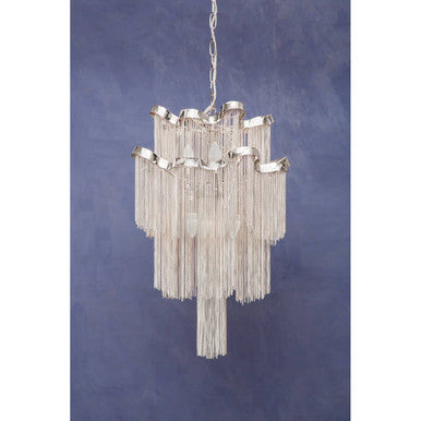 Orsina Lerici 2-Tier Chrome Pendant Light – 6-Light Modern Chandelier
