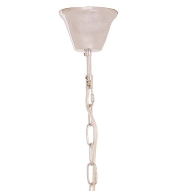 Orsina Lerici 6-Light Chrome Pendant – 39cm Modern Chain Chandelier