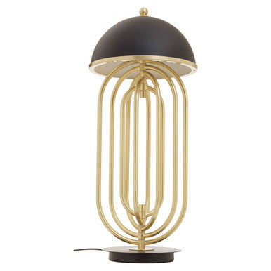 Orsina Metropolis Metal Desk Lamp – Modern Task Light with Black Shade