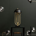 Orsina Metropolis Metal Desk Lamp – Modern Task Light with Black Shade