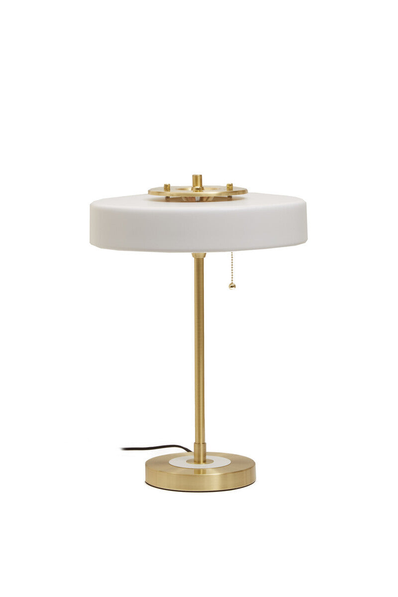 Orsina Rogano Table Lamp – Gold Finish Frame with White Shade