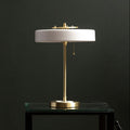 Orsina Rogano Table Lamp – Gold Finish Frame with White Shade