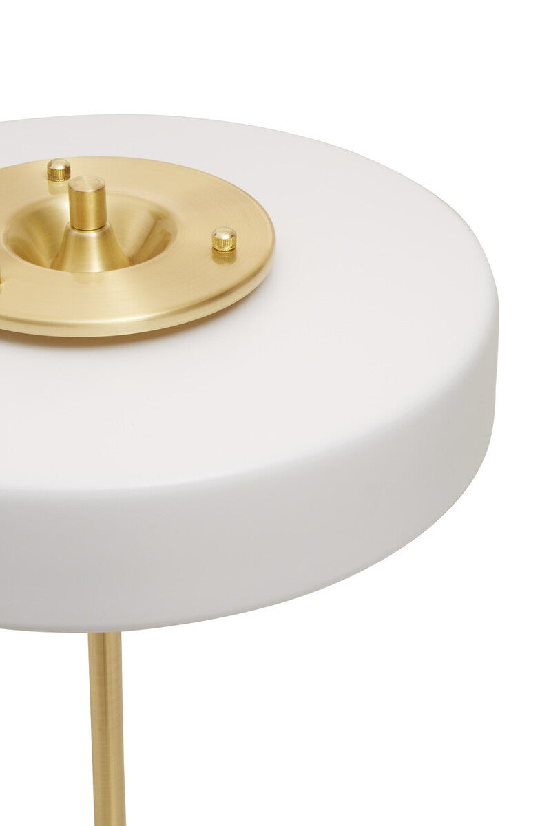 Orsina Rogano Table Lamp – Gold Finish Frame with White Shade