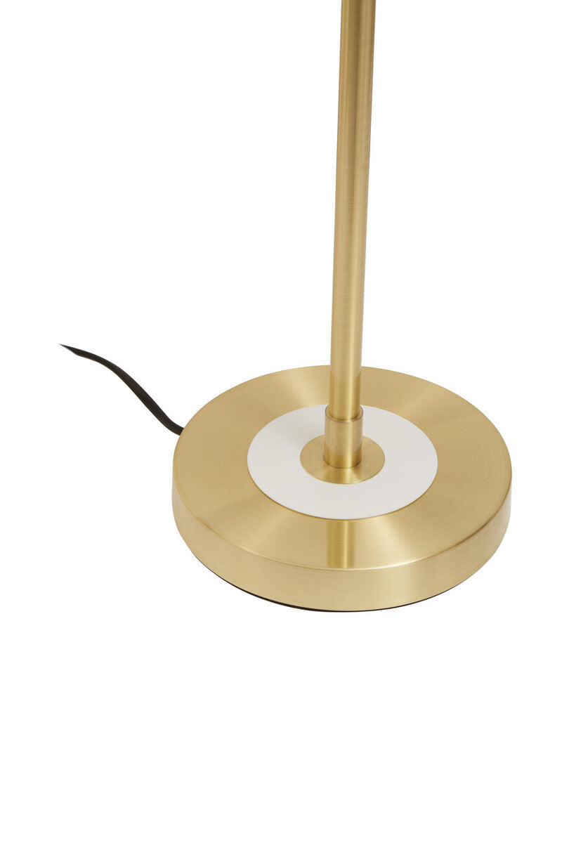 Orsina Rogano Table Lamp – Gold Finish Frame with White Shade
