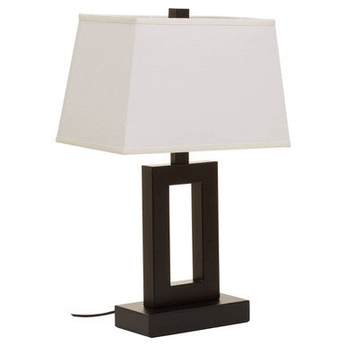 Orsina Leora Table Lamp – Minimalist Black Metal Sculptural Lighting