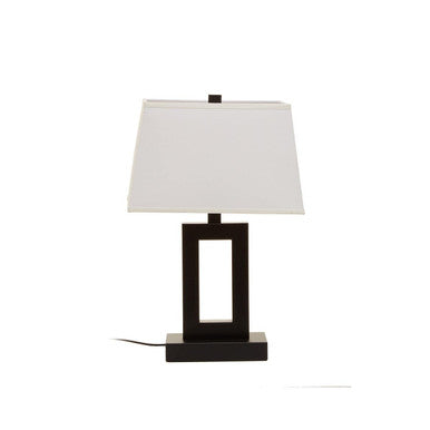 Orsina Leora Table Lamp – Minimalist Black Metal Sculptural Lighting