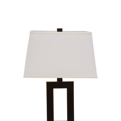 Orsina Leora Table Lamp – Minimalist Black Metal Sculptural Lighting