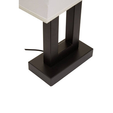 Orsina Leora Table Lamp – Minimalist Black Metal Sculptural Lighting
