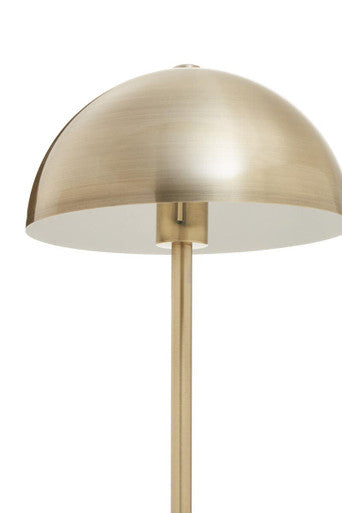 Orsina Murdoch Table Lamp – Gold Dome Shade with White Marble Base