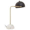Orsina Murdoch Brass Desk Lamp with Adjustable Shade and Marble Base