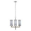 Orsina Hilton 6-Arm Pendant Light | Fluted Glass & Polished Nickel