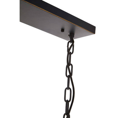 Orsina Palasso Industrial 3-Light Pendant – Black and Gold Lantern