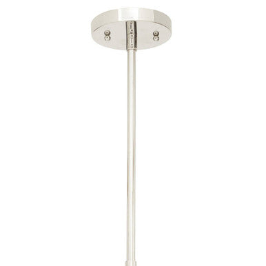 Orsina Celeste 4-Light Nickel Pendant Light | Tapered Clear Glass