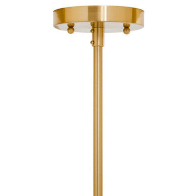 Orsina Celeste Antique Brass Pendant Light | 4-Light Glass Lantern