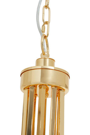 Orsina Glamour Gold and Agate 10-Light Ceiling Light Chandelier