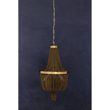 Orsina Chain Antique Brass Chandelier – 6-Light Vintage Statement Lamp