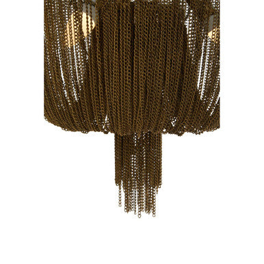 Orsina Chain Antique Brass Chandelier – 6-Light Vintage Statement Lamp