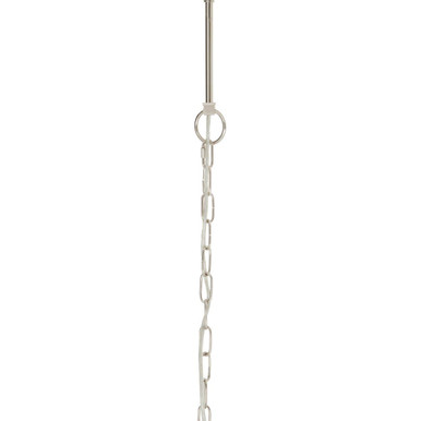Orsina Claridge 4-Bulb Linear Pendant Light | Nickel & Glass Lantern