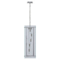 Orsina Claridge 5-Bulb Linear Pendant Light | Nickel & Clear Glass