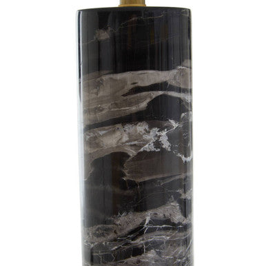 Orsina Black Marble Table Lamp | Gold Base & Ivory Drum Shade