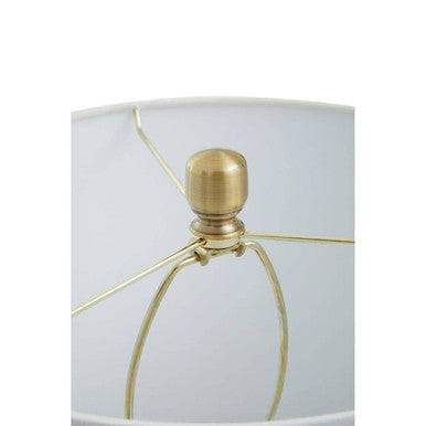 Orsina Black Marble Table Lamp | Gold Base & Ivory Drum Shade