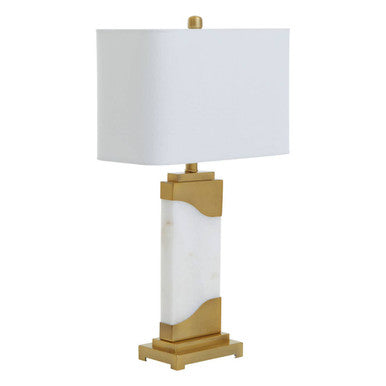 Orsina Edith Table Lamp – White Marble and Gold Luxury Lighting