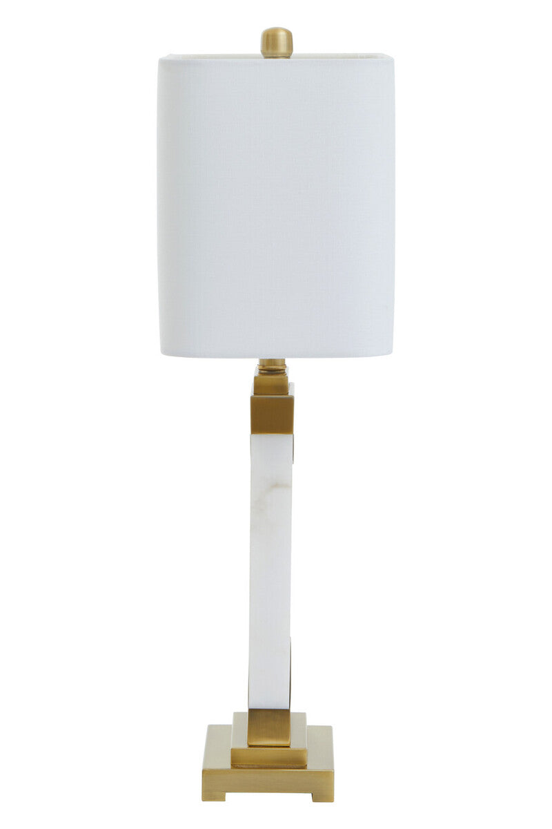 Orsina Edith Table Lamp – White Marble and Gold Luxury Lighting
