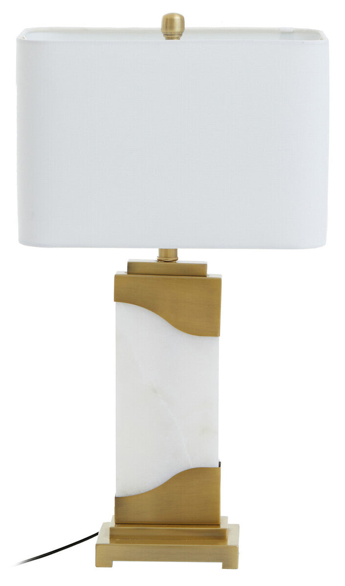 Orsina Edith Table Lamp – White Marble and Gold Luxury Lighting
