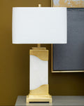 Orsina Edith Table Lamp – White Marble and Gold Luxury Lighting