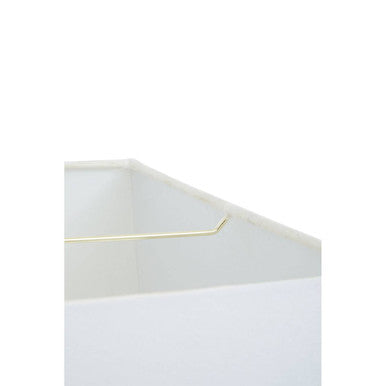 Orsina Eleri Gold Glass Table Lamp – Geometric Base with Ivory Shade