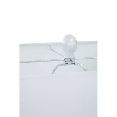 Orsina Eleri Gold Glass Table Lamp | Chrome Base & Ivory Shade