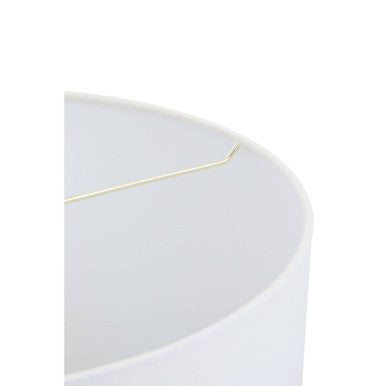 Orsina Elin Black Marble and Brushed Gold Table Lamp | Ivory Drum Shade
