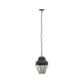 Orsina Preston Matte Black Pendant Light – Industrial Glass Lantern