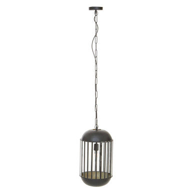 Orsina Preston Pendant Light – Industrial Matte Black & Glass Capsule