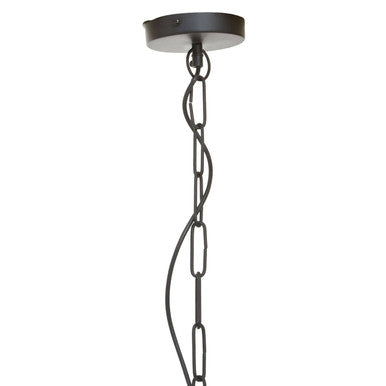 Orsina Preston Pendant Light – Industrial Matte Black & Glass Capsule