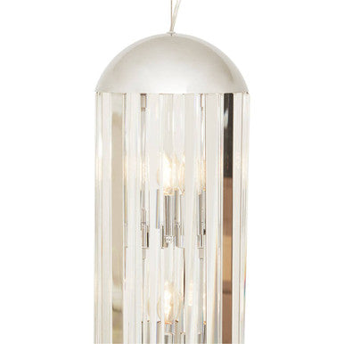 Orsina Kensington Townhouse 6-Bulb Crystal Pendant Light – Bronze Gold