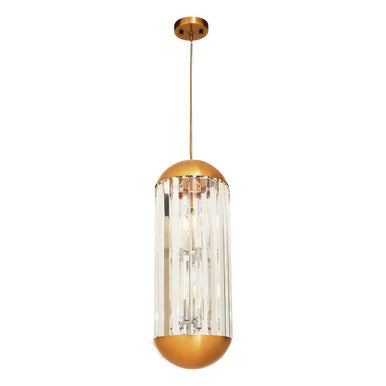Orsina Kensington Townhouse Small Crystal Pendant Light – Bronze Gold