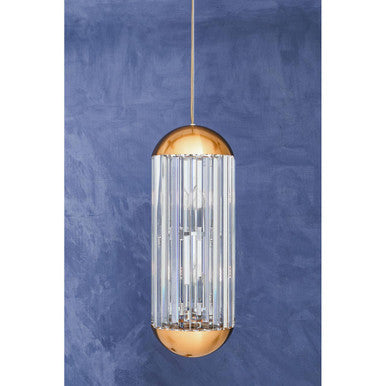 Orsina Kensington Townhouse Small Crystal Pendant Light – Bronze Gold