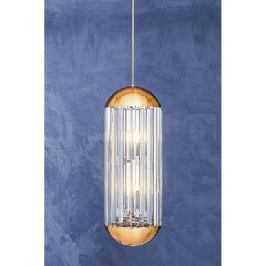 Orsina Kensington Townhouse Small Crystal Pendant Light – Bronze Gold