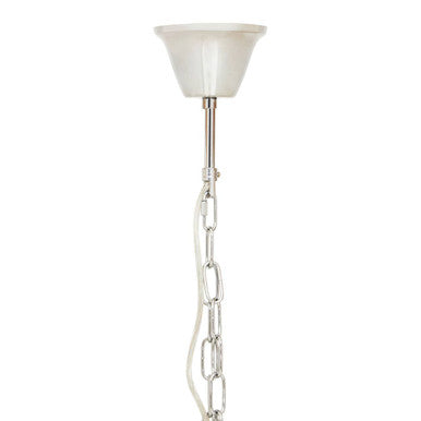 Orsina Kensington Nickel Pendant Light | Fluted Glass Drum Chandelier