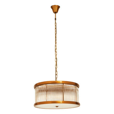 Orsina Kensington Townhouse 6-Bulb Bronze Drum Pendant Light