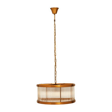 Orsina Kensington Townhouse 6-Bulb Bronze Drum Pendant Light