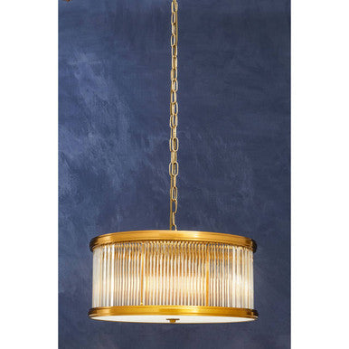 Orsina Kensington Townhouse 6-Bulb Bronze Drum Pendant Light