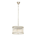 Orsina Kensington Townhouse 5-Bulb Pendant Light | Chrome & Fluted Glass
