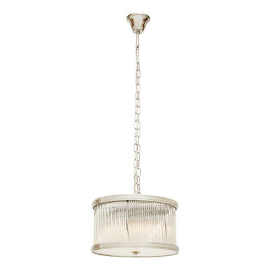 Orsina Kensington Townhouse 5-Bulb Pendant Light | Chrome & Fluted Glass