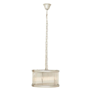 Orsina Kensington Townhouse 5-Bulb Pendant Light | Chrome & Fluted Glass