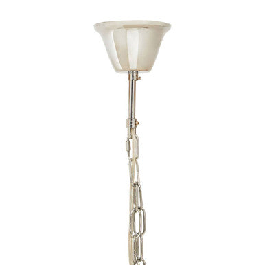 Orsina Kensington Townhouse 5-Bulb Pendant Light | Chrome & Fluted Glass